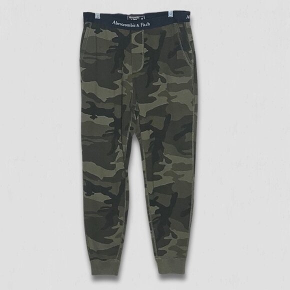 Abercrombie & Fitch Other - Abercrombie & Fitch Jogger Pants Elastic Waistband Camouflage Green sz Men’s M